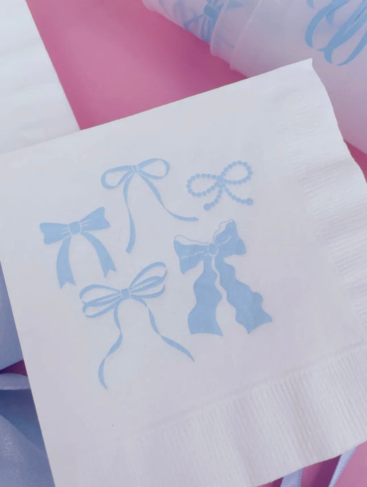 Blue Bows Napkins