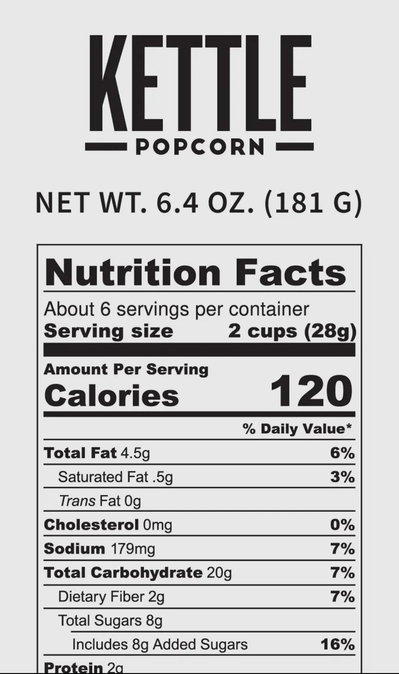 Premium Kettle Corn PopCorn