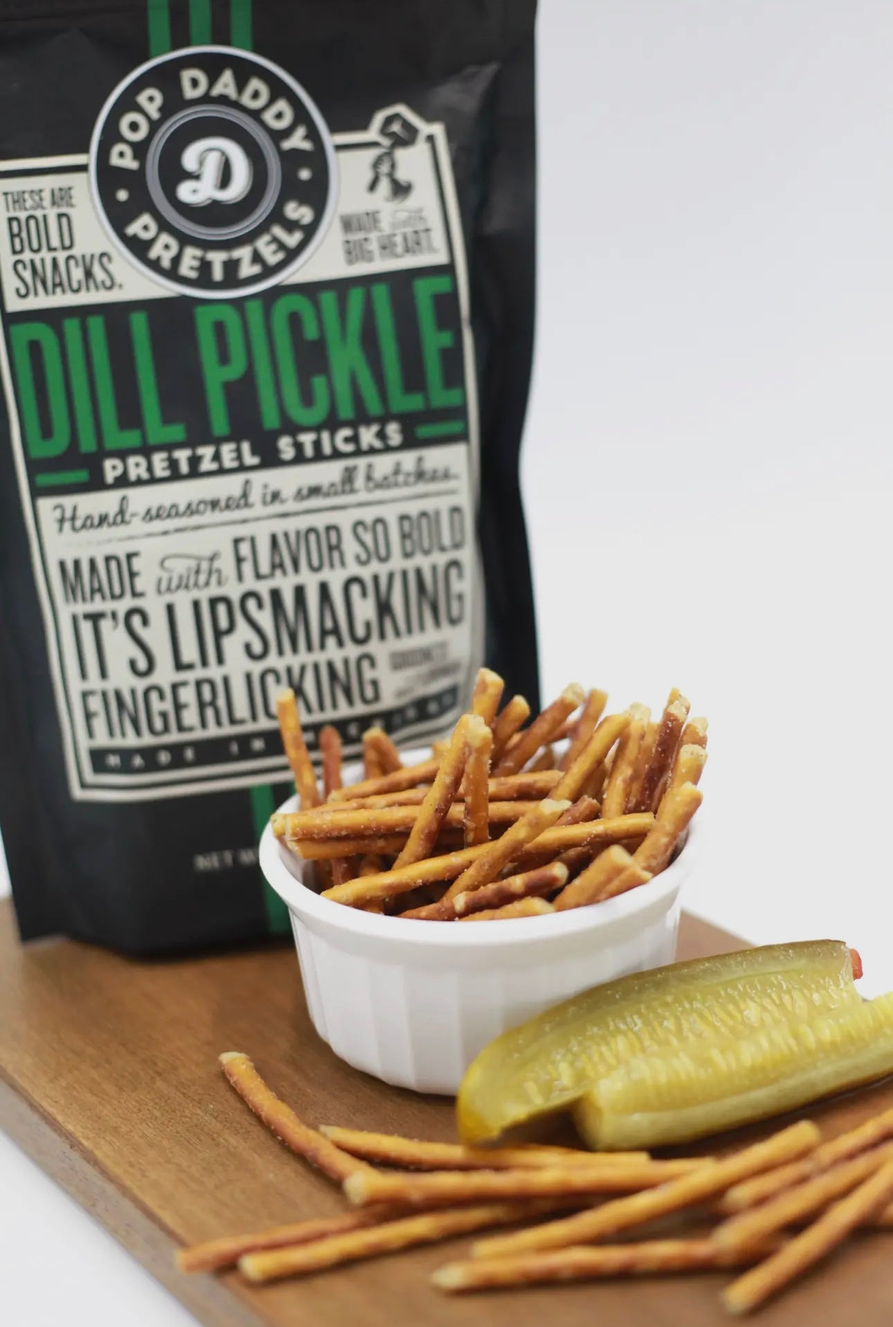 Dill Pickle—Pop Daddy Pretzel Sticks